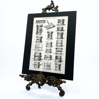 1890s Camera Lens Illustration, 8x10 Matted Antique Book Page